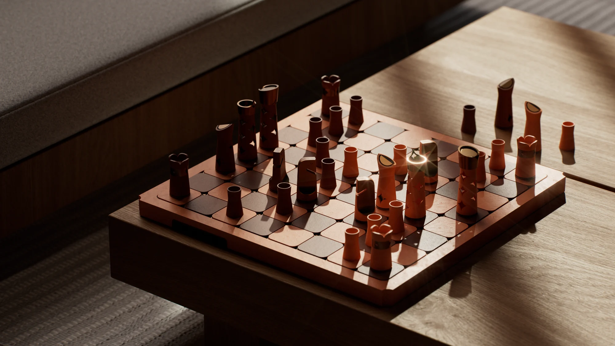 The set mid-game